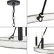 Galloway 6 Light 30 inch Matte Black Chandelier Ceiling Light