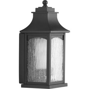 Maison 1 Light 14 inch Textured Black Outdoor Wall Lantern, Small, Design Series