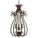 Santiago 3 Light 14 inch Roasted Java Hall & Foyer Ceiling Light