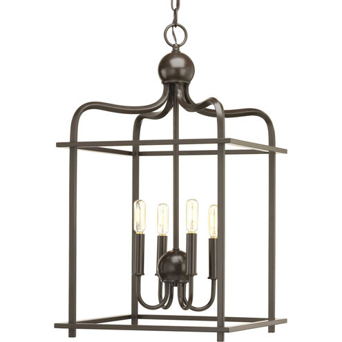 Assembly Hall 4 Light 15 inch Antique Bronze Pendant Ceiling Light, Design Series