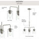 Merry 3 Light 18 inch Brushed Nickel Chandelier Ceiling Light