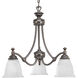 Renovations 3 Light 22 inch Forged Bronze Chandelier Ceiling Light