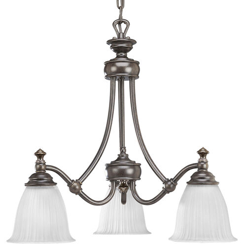 Renovations 3 Light 22 inch Forged Bronze Chandelier Ceiling Light