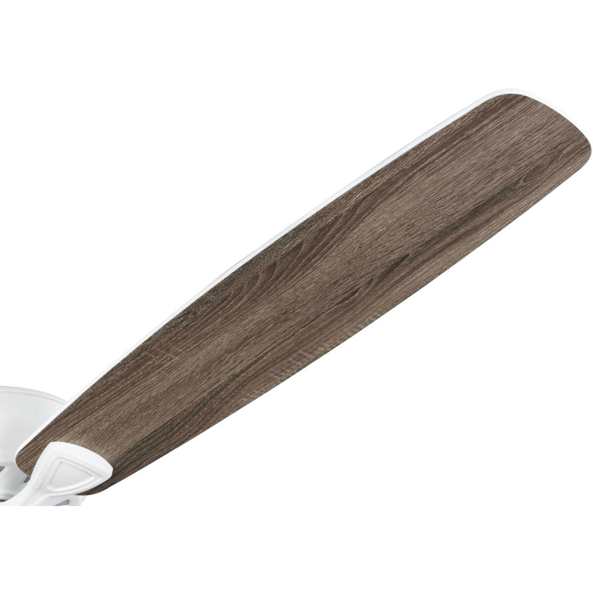 Kennedale 72 inch Satin White with Driftwood/Satin White Blades Ceiling Fan in Matte White