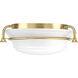 Tinsley 2 Light 16.5 inch Brushed Bronze Flush Mount Ceiling Light