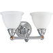 Botanical 2 Light 16 inch Polished Chrome Bath Vanity Wall Light