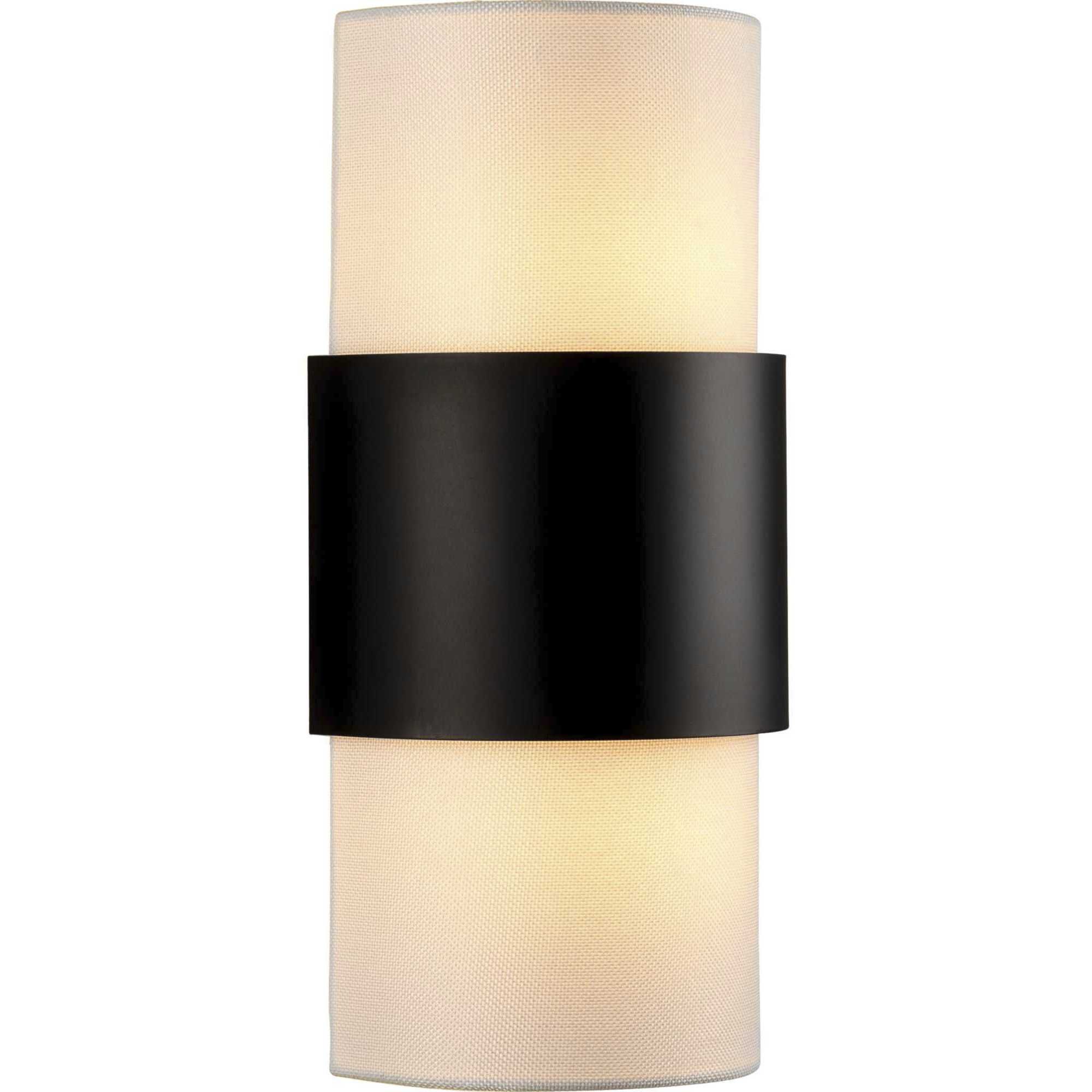 Silva 2 Light 7.87 inch Matte Black Wall Sconce Wall Light, Design Series