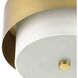 Silva 2 Light 14 inch Brushed Bronze Flush Mount Ceiling Light, Design Series