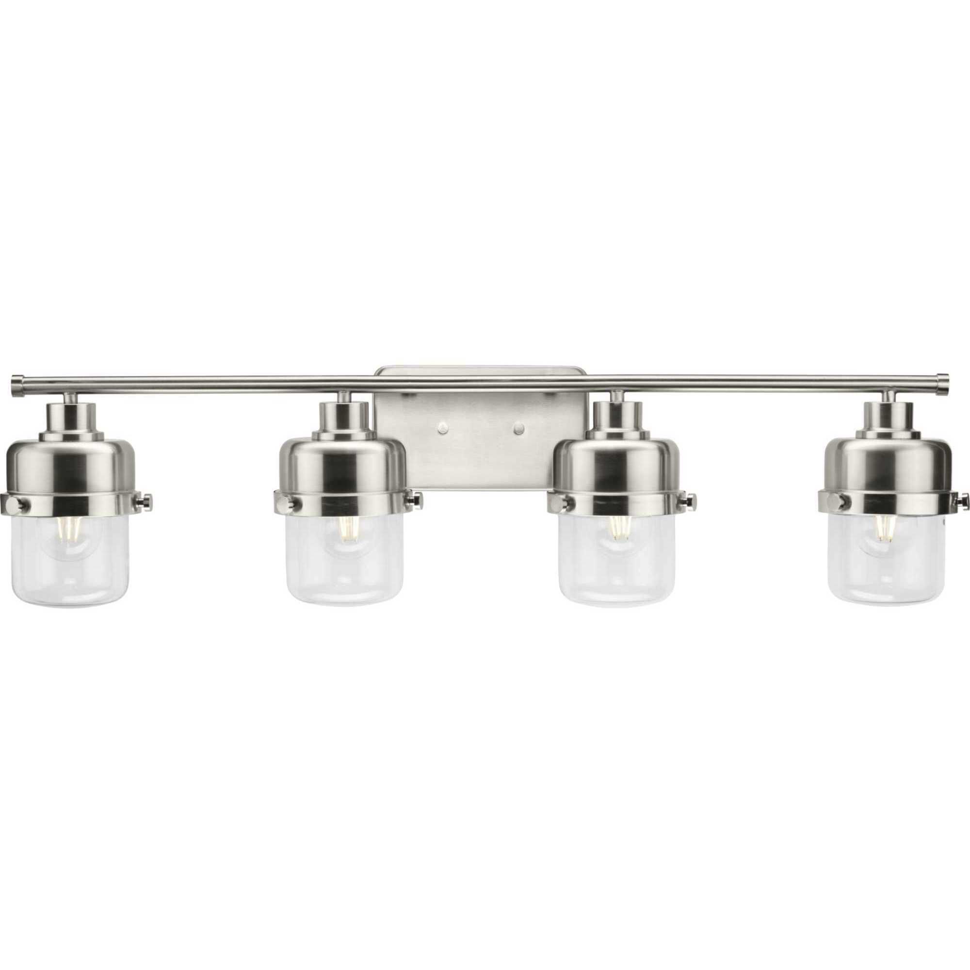 Beckner 4 Light 33.75 inch Brushed Nickel Bath Light Wall Light