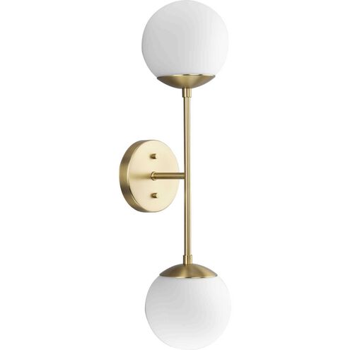 Haas 2 Light 5.87 inch Brushed Bronze Wall Bracket Wall Light, Design Series