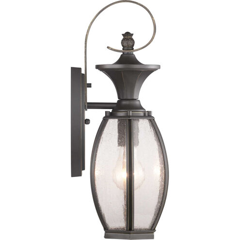 River Place 1 Light 17 inch Antique Bronze Outdoor Wall Lantern, Small