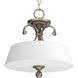 Stroll 2 Light 14 inch Pebbles Semi-Flush Ceiling Light