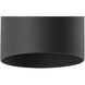 Cylinder 1 Light 5 inch Black Outdoor Ceiling Mount Cylinder in Standard Lamping