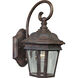 Crawford 1 Light 13 inch Cobblestone Outdoor Wall Lantern