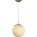 Atwell 1 Light 10 inch Brushed Bronze Pendant Ceiling Light, Medium