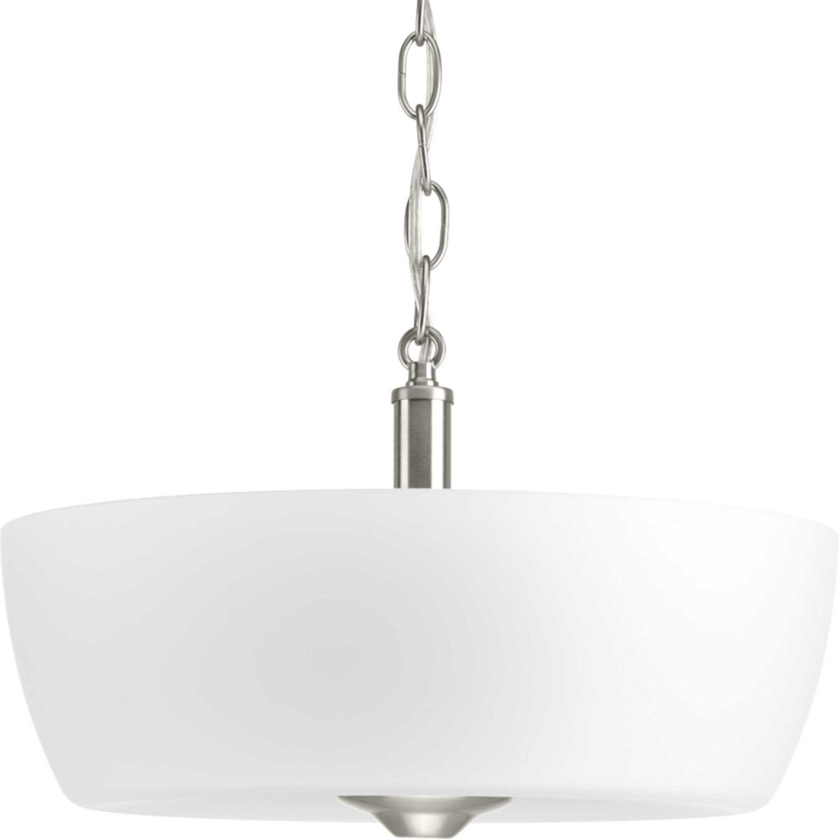 Leap 2 Light 14 inch Brushed Nickel Semi-Flush Mount Ceiling Light