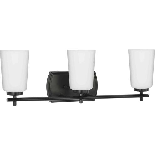 Adley 3 Light 23 inch Matte Black Bath Vanity Light Wall Light