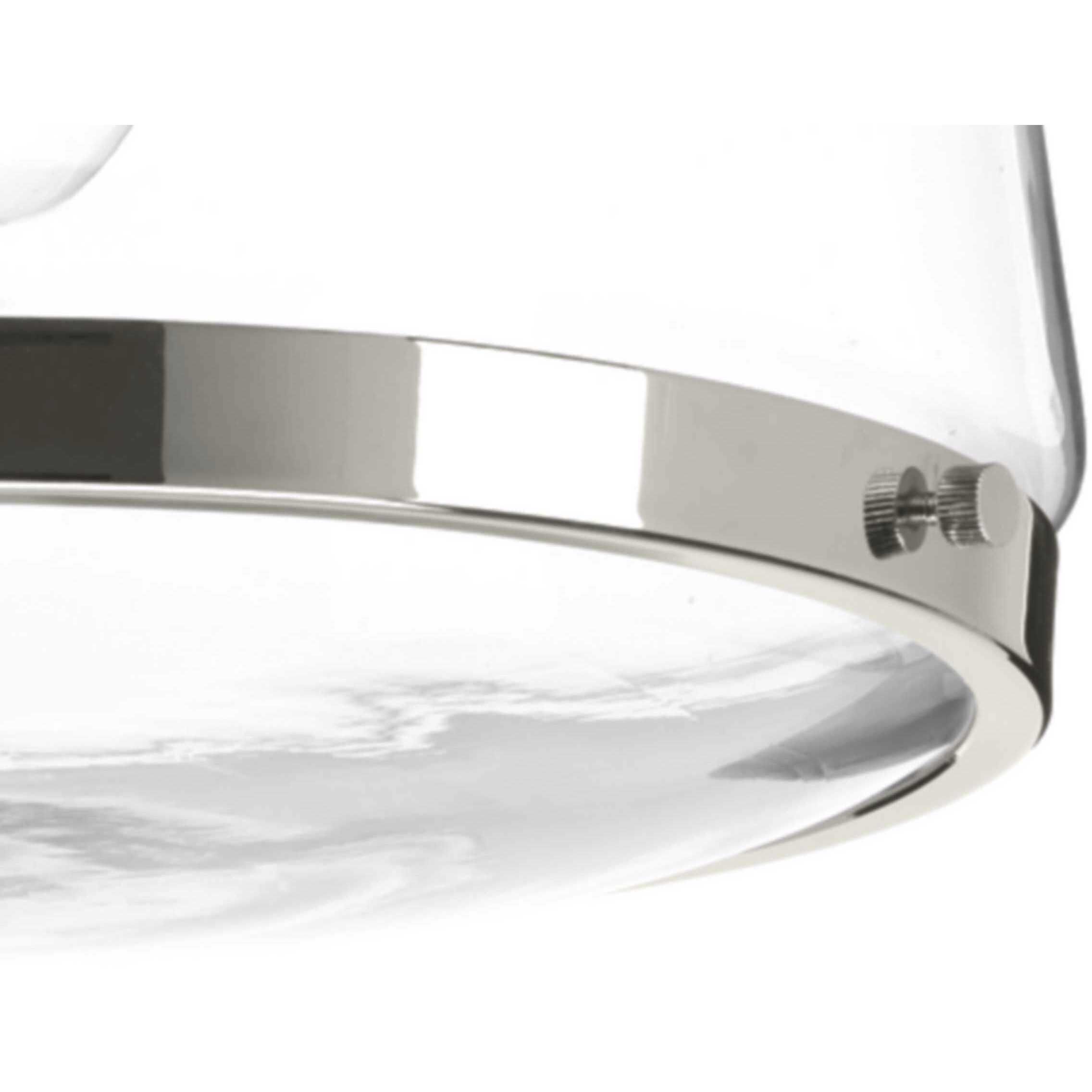 Judson 1 Light 11 inch Polished Nickel Flush Mount Ceiling Light