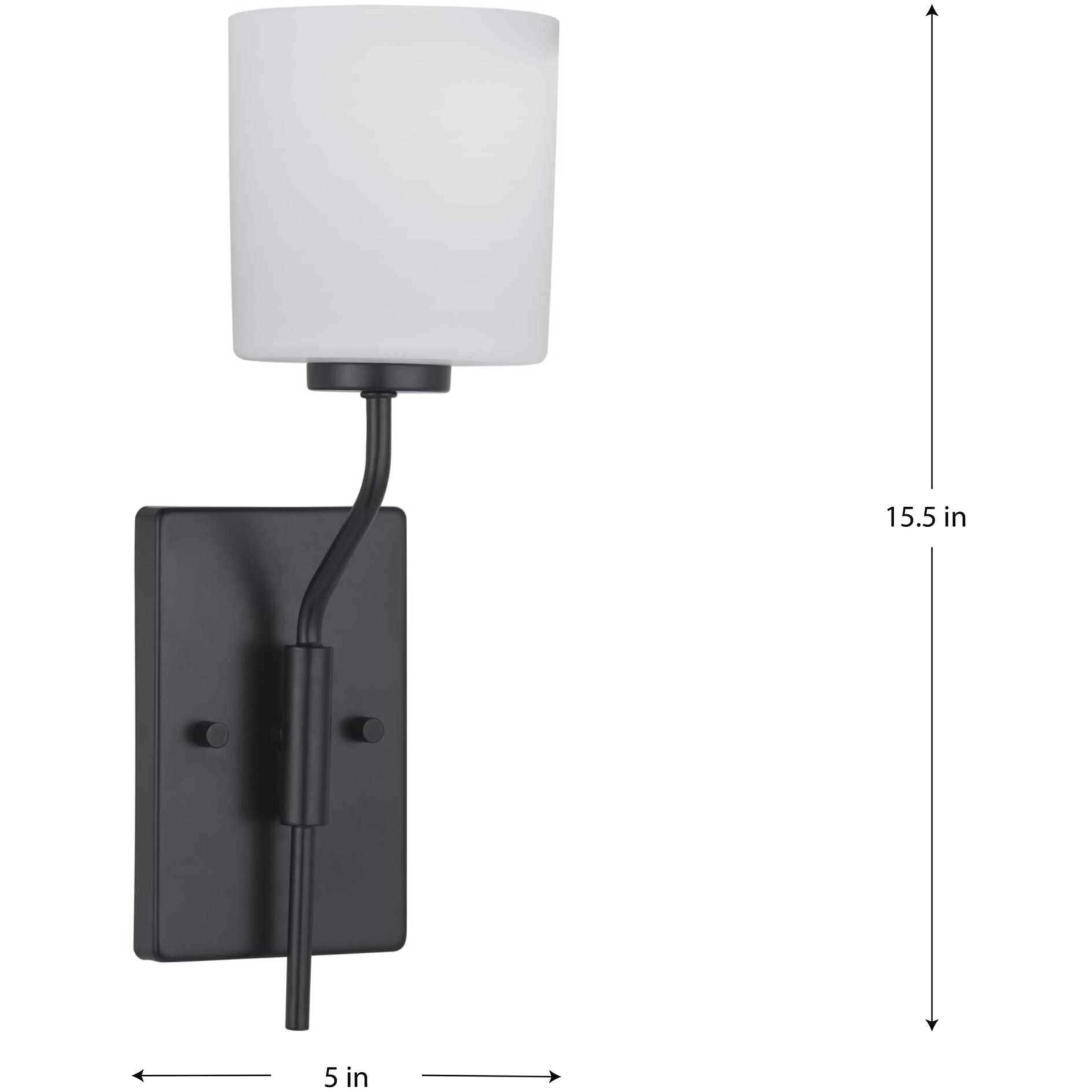 Tobin 1 Light 5 inch Matte Black Wall Bracket Wall Light