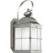 Promise 1 Light 16 inch Stainless Steel Outdoor Wall Lantern