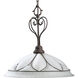 Verona 1 Light 17 inch Cobblestone Pendant Ceiling Light in Etched Alabaster