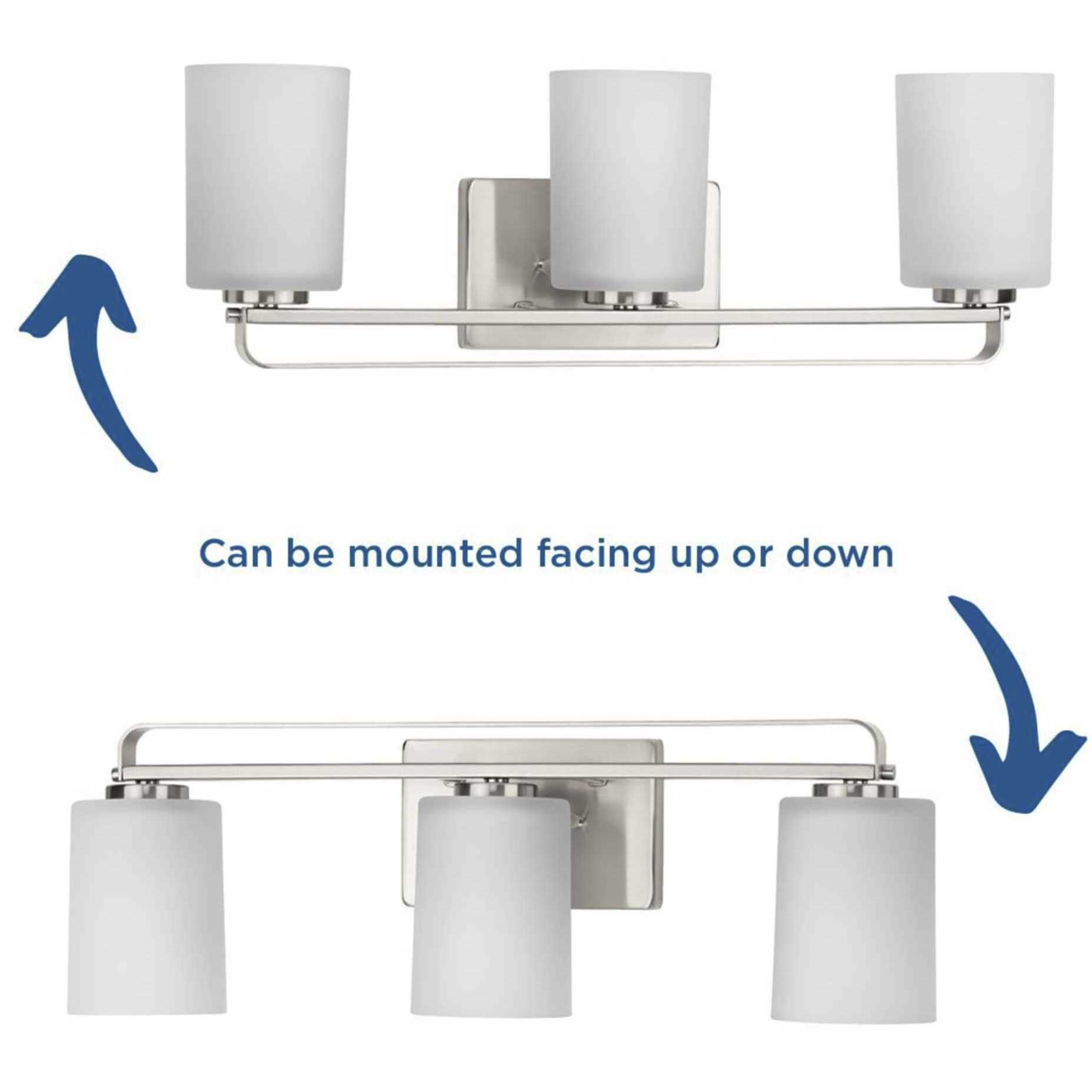 League 3 Light 23 inch Brushed Nickel Bath Vanity Wall Light