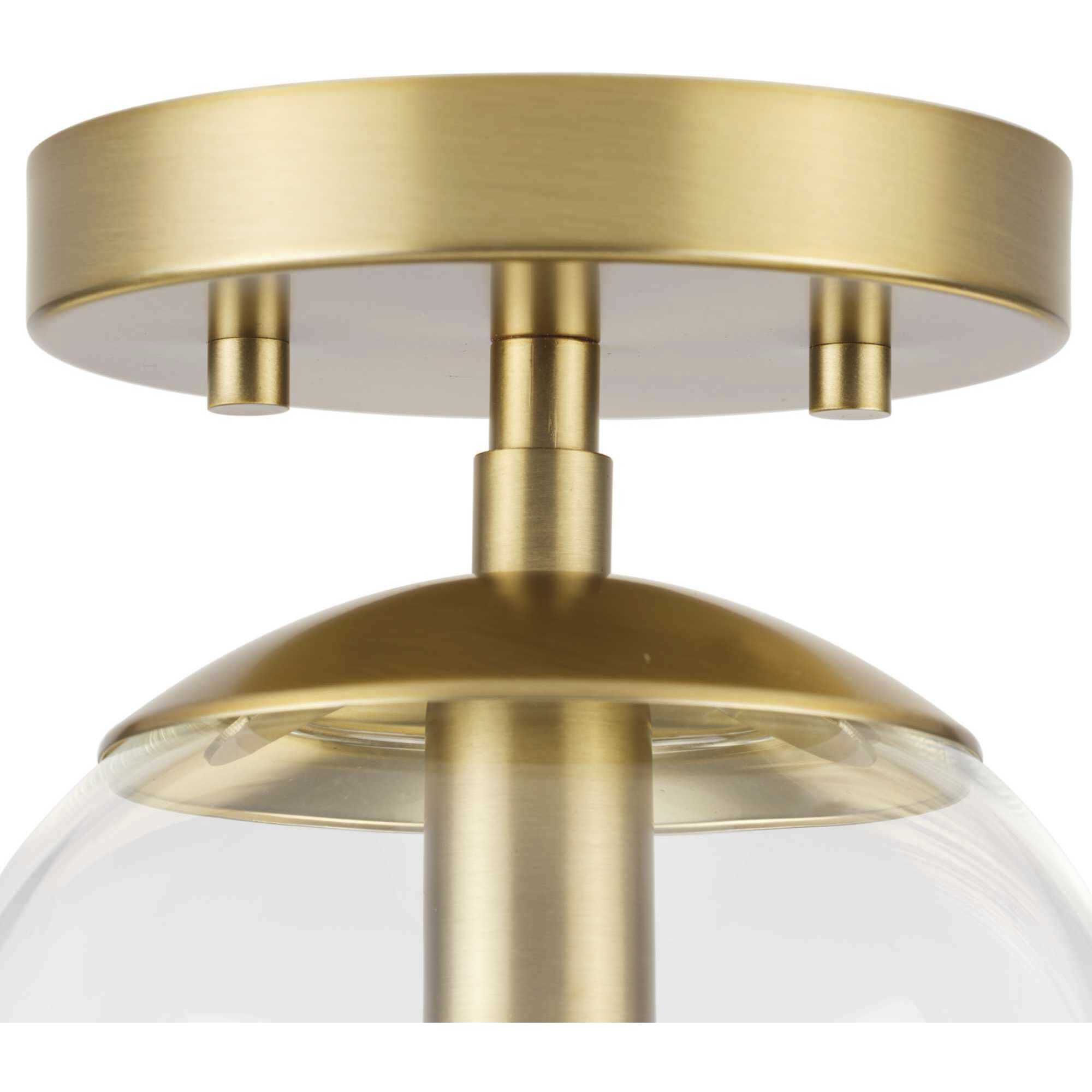 Atwell 1 Light 5.87 inch Brushed Bronze Semi-flush Ceiling Light