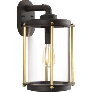 Laine 1 Light 17 inch Architectural Bronze Outdoor Wall Lantern, Large