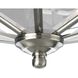 Beveled Glass 4 Light 11.13 inch Brushed Nickel Flush Mount Ceiling Light