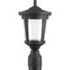 East Haven LED LED 15 inch Textured Black Outdoor Post Lantern, Progress LED