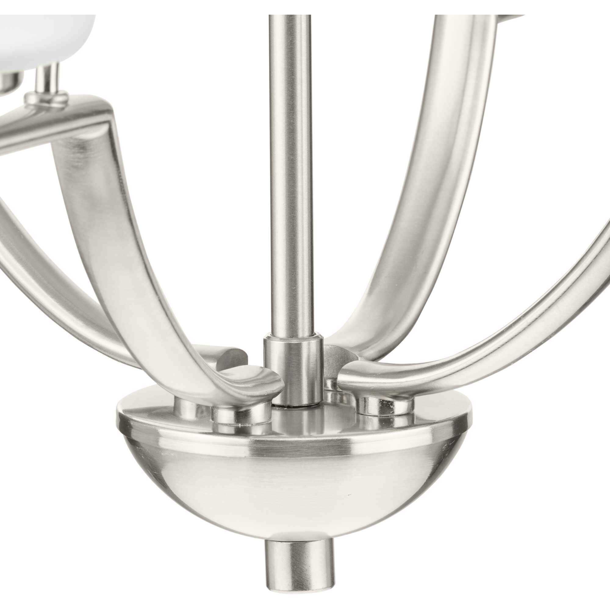 Bravo 4 Light 24 inch Brushed Nickel Chandelier Ceiling Light