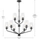 Celino 9 Light 32 inch Black Chandelier Ceiling Light