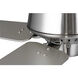Drift 32 inch Brushed Nickel with Silver/Driftwood Blades Ceiling Fan