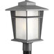 Loyal 1 Light 18 inch Textured Graphite Outdoor Post Lantern