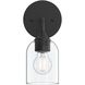 Ilia 1 Light 6 inch Matte Black Wall Sconce Wall Light