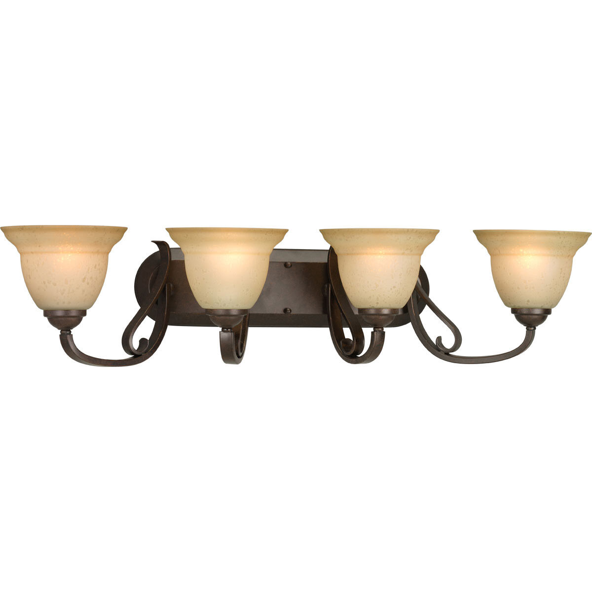 Torino 4 Light 34 inch Forged Bronze Bath Vanity Wall Light