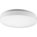 Acrylic Round 3 Light 14 inch White Flush Mount Ceiling Light