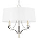 Nealy 3 Light 21.5 inch Brushed Nickel Chandelier Ceiling Light