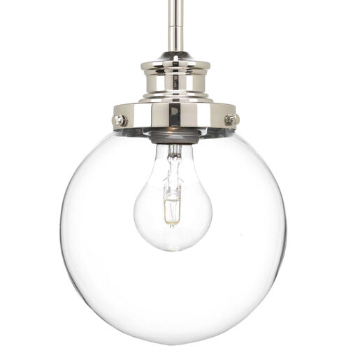 Penn 1 Light 6.88 inch Polished Nickel Mini-Pendant Ceiling Light