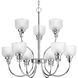 Archie 9 Light 30 inch Chrome Chandelier Ceiling Light