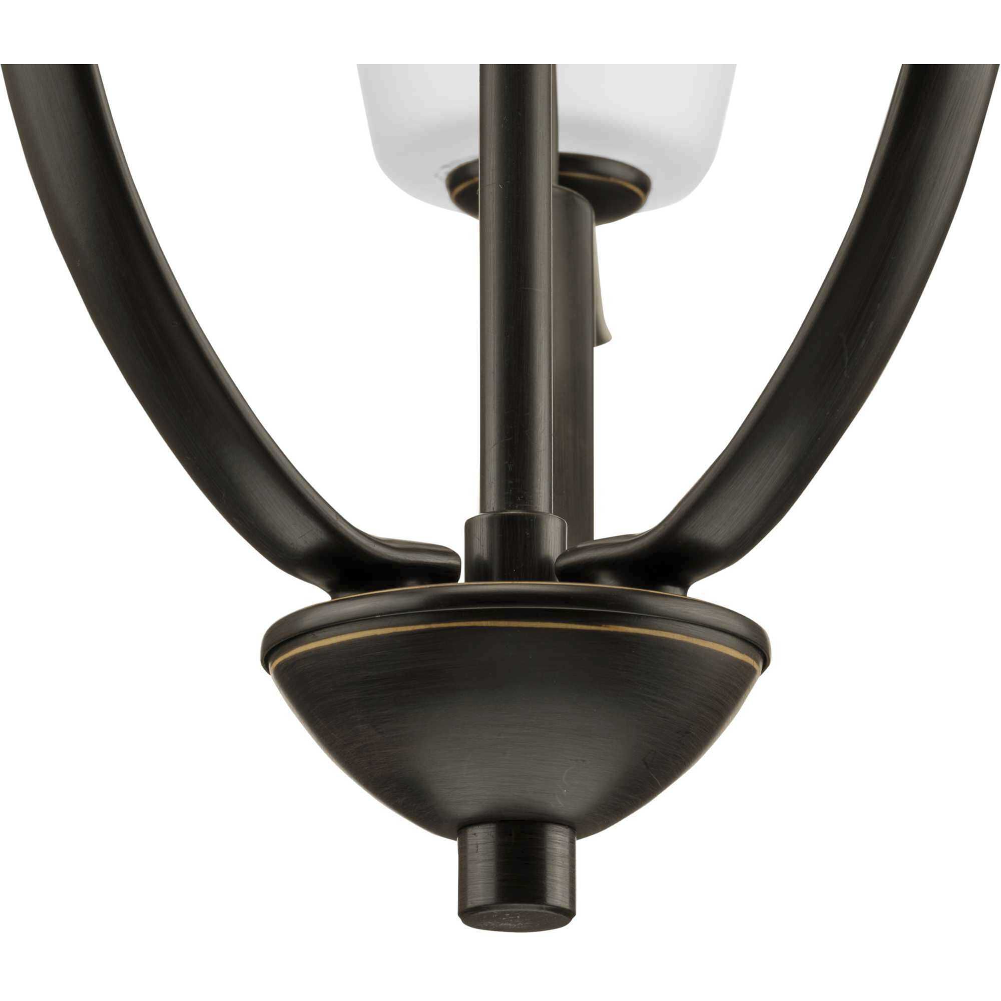 Bravo 3 Light 18 inch Antique Bronze Foyer Chandelier Ceiling Light