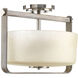 Aspen Creek 2 Light 14.13 inch Brushed Nickel Semi-Flush Convertible Ceiling Light, Design Series