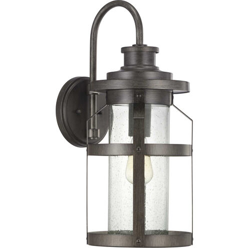 Haslett 1 Light 22 inch Antique Pewter Outdoor Wall Lantern, Large