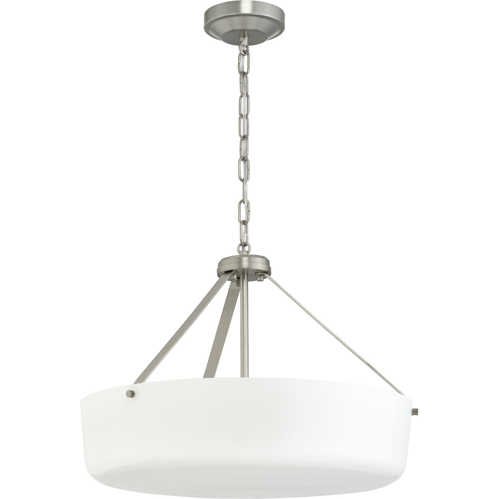 Lieon 3 Light 21 inch Brushed Nickel Convertible Pendant Ceiling Light