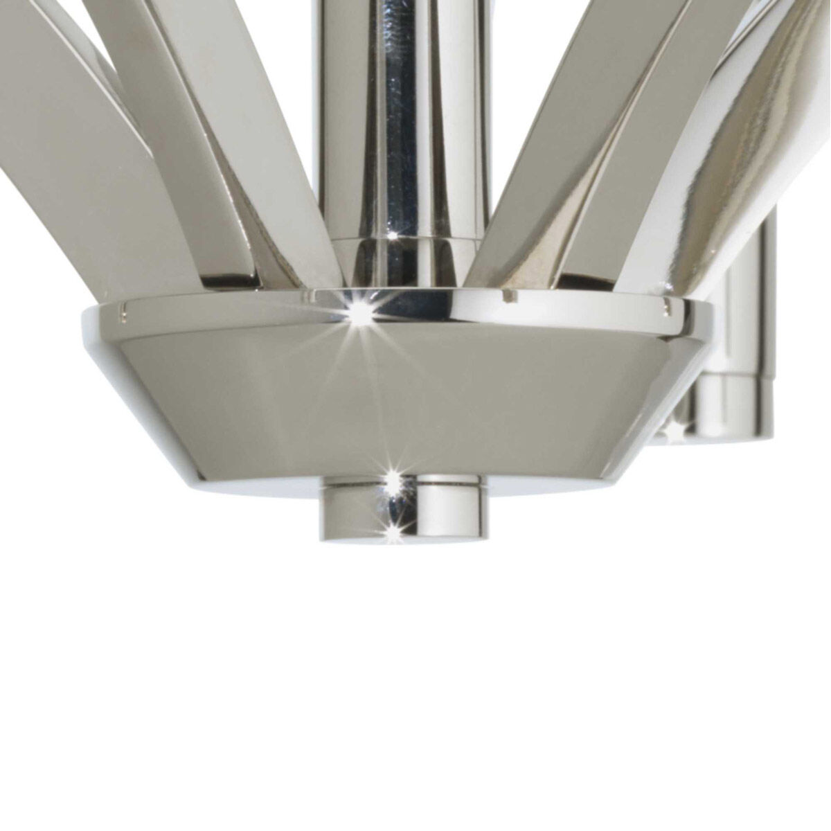 Draper 5 Light 25 inch Polished Nickel Chandelier Ceiling Light