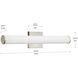 Phase 6.2 LED 24 inch Brushed Nickel Linear Vanity Light Wall Light