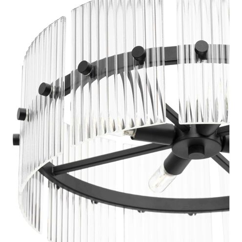 Seville 4 Light 17.87 inch Matte Black Convertible Pendant Ceiling Light, Design Series