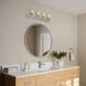 Merry 4 Light 30 inch Brushed Nickel Bath Vanity Wall Light