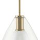 Carillon 1 Light 9.87 inch Brushed Gold Pendant Ceiling Light