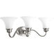 Applause 3 Light 24 inch Brushed Nickel Bath Vanity Wall Light